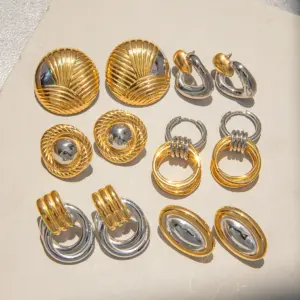 Stainless Steel Geometric Earrings Collection 11 Sdaa18126ae39430bb92e46c83193df3eI