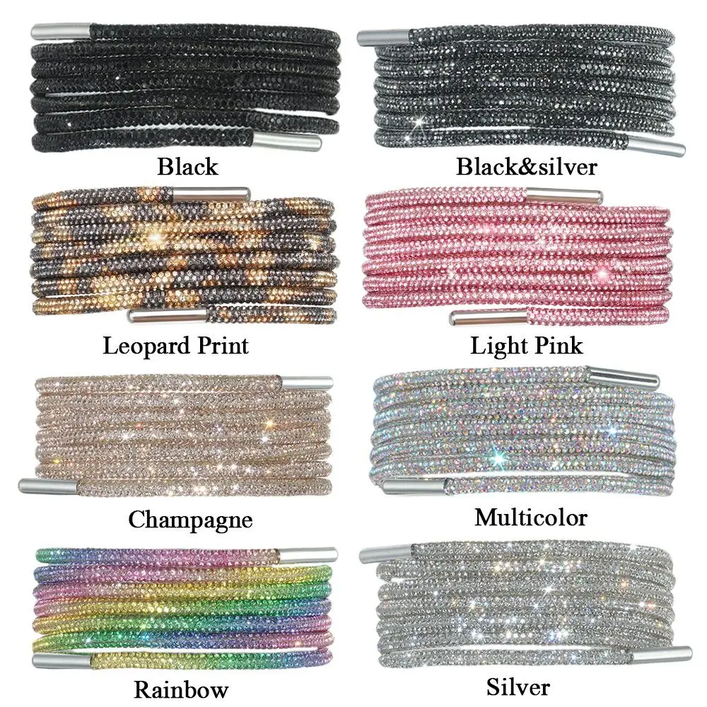 Rhinestone Shoelaces, 3.2mm Diameter, Multiple Lengths 3 Rhinestone Shoelaces, 3.2mm Diameter, Multiple Lengths - Image 3