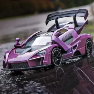 Vibrant Purple Senna Diecast Car Model 1:32 Scale