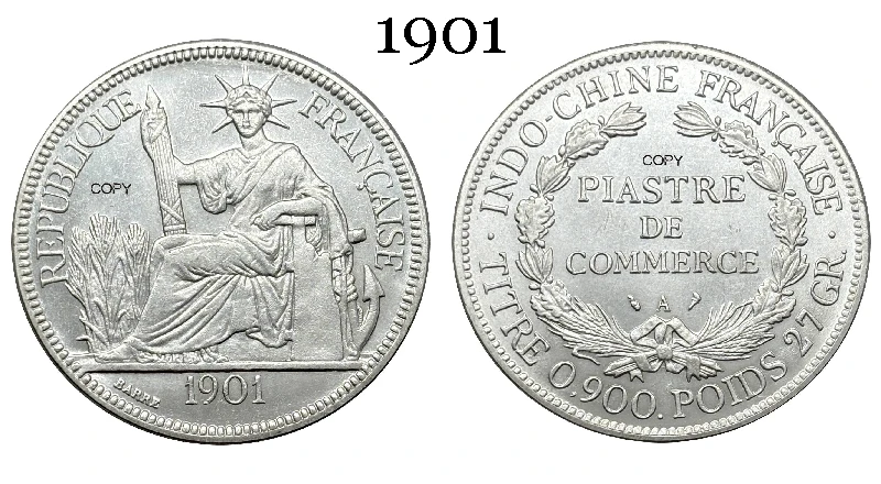 Vintage French Liberty Replica Coin 1886-1909 5 Vintage French Liberty Replica Coin 1886-1909 - Image 5