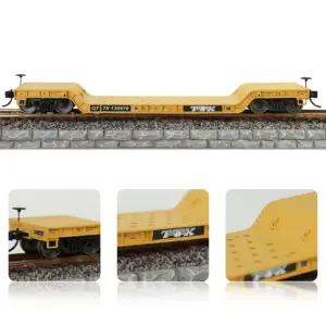 HO Scale Flat Car for Model Railroads 13 Sdaea5d22259f448a8987dabd8f178266V