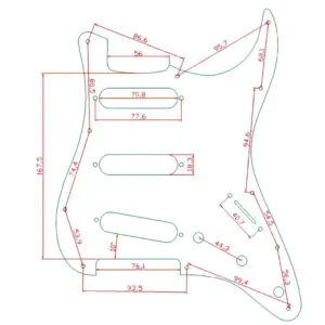 SSS Guitar Pickguard Set with Four Unique Designs 13 Sdaed268b556c455386087970c905e62bJ