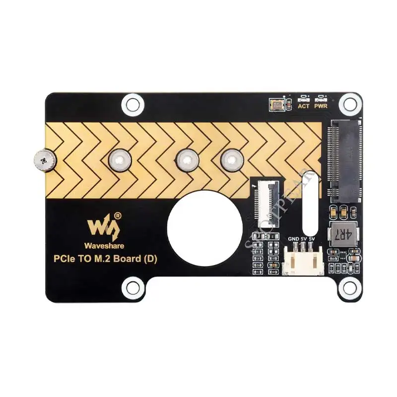 Raspberry Pi 5 PCIe to M.2 SSD Adapter Board 2 Raspberry Pi 5 PCIe to M.2 SSD Adapter Board - Image 2