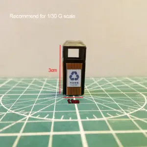 G Scale Miniature Trash Can Model for Layouts 19 Sdb07f1a2b62f498f9982f621240c61425