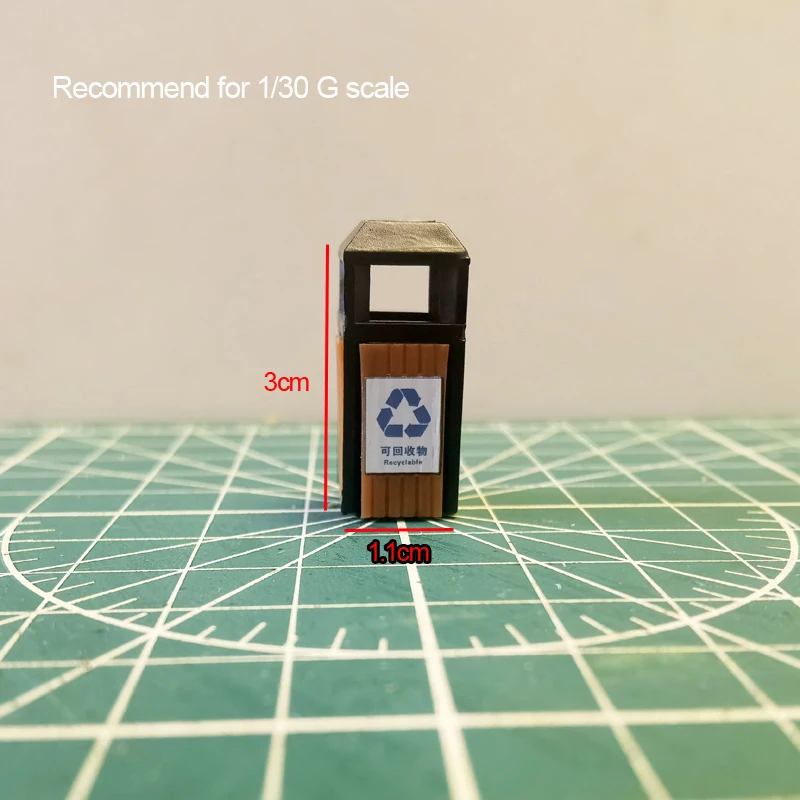 G Scale Miniature Trash Can Model for Layouts 10 G Scale Miniature Trash Can Model for Layouts - Image 10