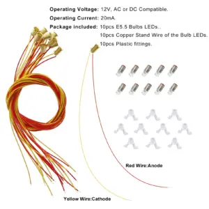 10-Piece E5/E5.5 Miniature LED Set for Models 19 Sdb172165e650421daa0c212581c4c44dl 2