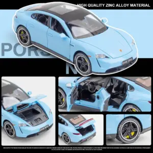 White Porsche Taycan Coupe Model 1:32 Diecast 11 Sdb2eda149a7e41e79486dec74f53c036I