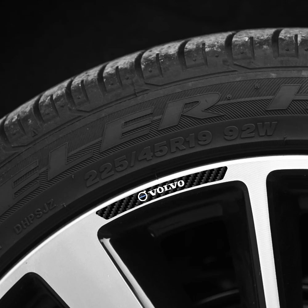 Carbon Fiber Rim Stickers for Car Wheels 4 Carbon Fiber Rim Stickers for Car Wheels - Image 4