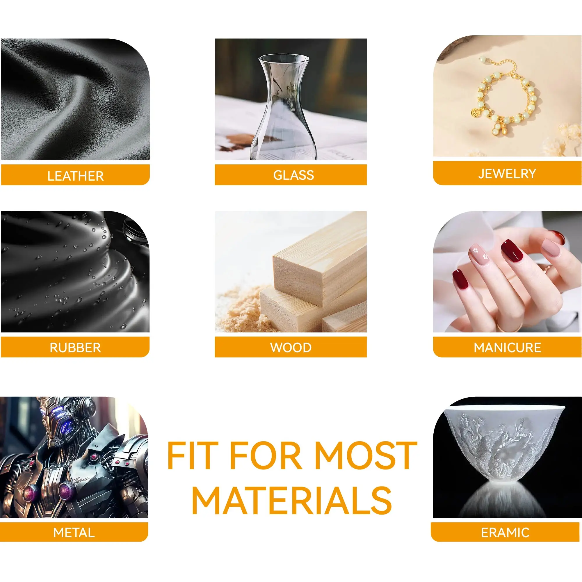 SUXUN T8000 Clear Contact Adhesive 3 Sizes 4 SUXUN T8000 Clear Contact Adhesive 3 Sizes - Image 4