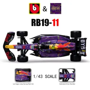 1:43 Scale F1 Racing Car Collectible Set 16 Sdb6004cc09cd44d29b28b55a353e4169x