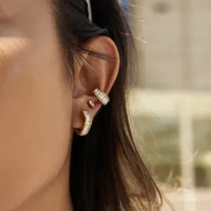 Elegant Stainless Steel Semi-Circular Clip Earrings 9 Sdb71cf8a34a541d78bbacce39f976177D