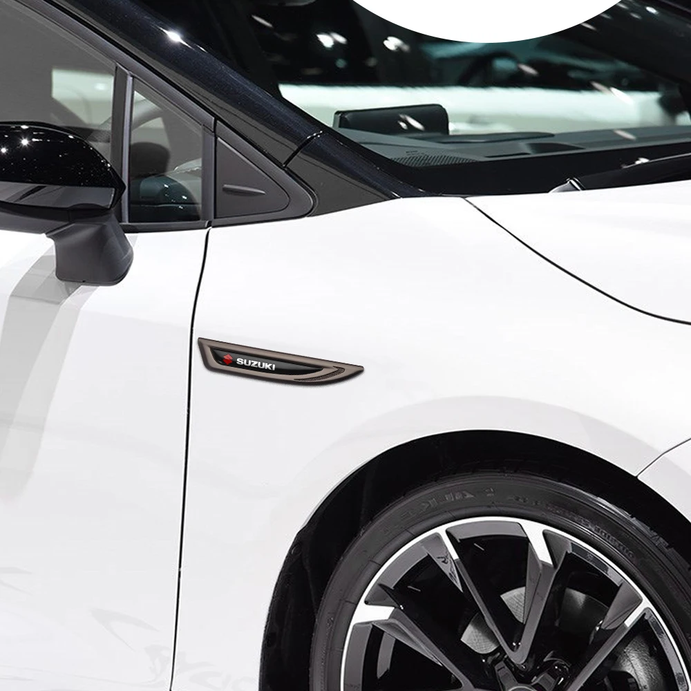 Suzuki 14.7cm x 2.6cm Alloy Side Fender Badges 3 Suzuki 14.7cm x 2.6cm Alloy Side Fender Badges - Image 3