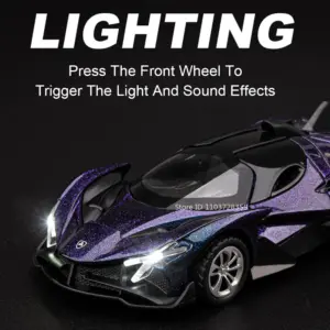 Red EVO Miniature Supercar Model 13.5cm with Lights 13 Sdb9fa25d30ec4d03ae82a8550cb98b951