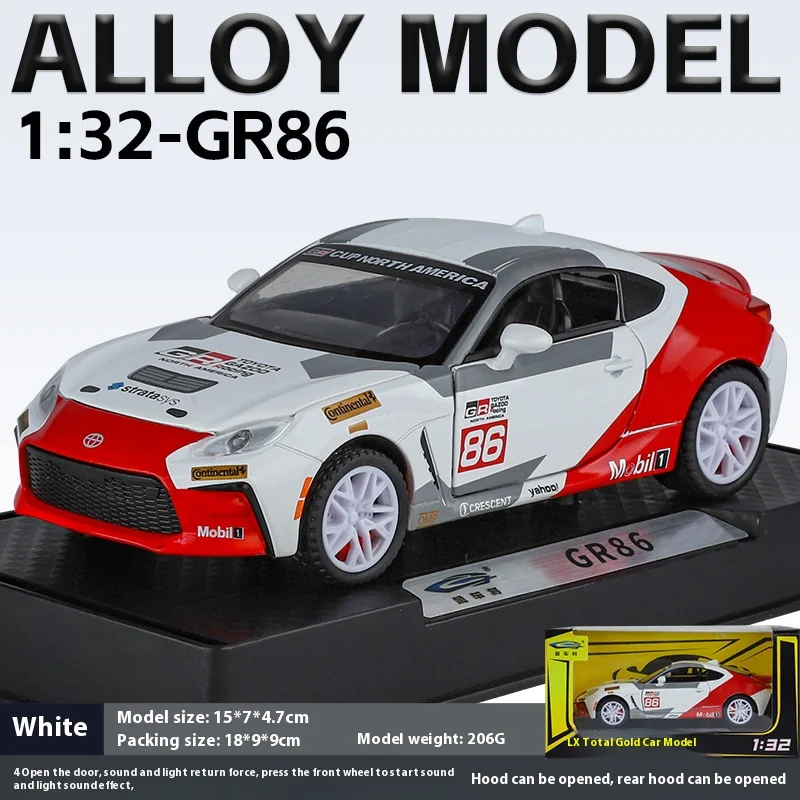 Toyota GR86 1:32 Scale Diecast Model 7 Toyota GR86 1:32 Scale Diecast Model - Image 7