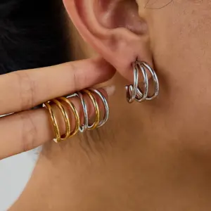 Geometric Stainless Steel Hoop Earrings 12 Sdbd423e6f84041878d38e00fb2d5a8d7w