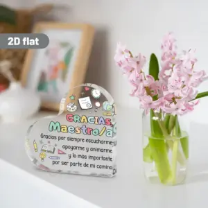 Heart-Shaped Teacher Appreciation Acrylic Plaque 10 Sdbf22b13b8a14e8e870c46b6c6484360X