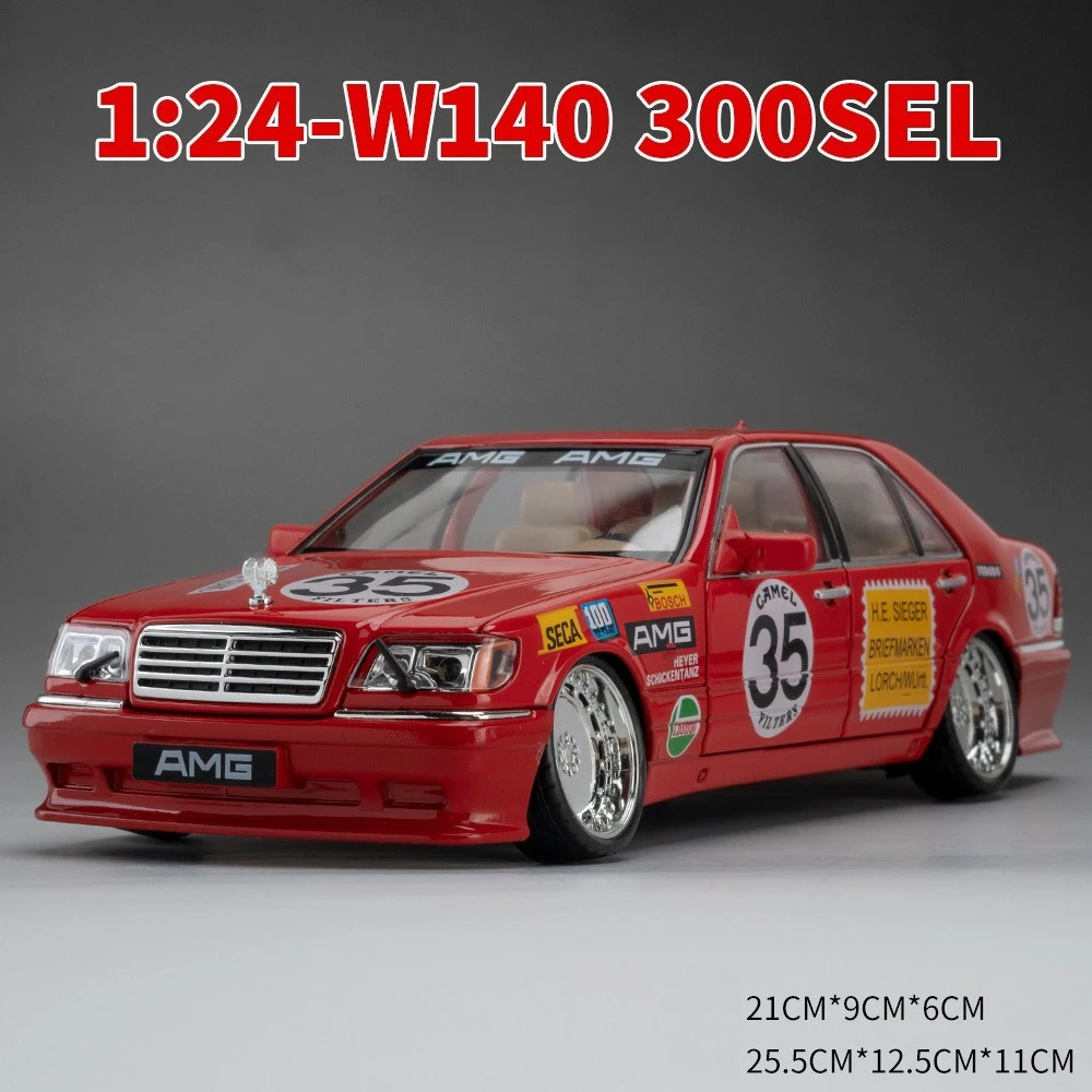 1:24 Scale Diecast Mercedes Benz S W140 320SEL 7 1:24 Scale Diecast Mercedes Benz S W140 320SEL - Image 7