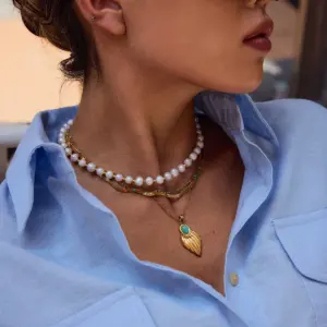 Gold Leaf Pendant Necklace for Women 11 Sdc19ece469584dcca4413f876b533699R