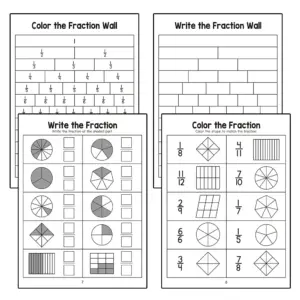 Colorful Fraction Learning Workbook for Kids 12 Sdc302b1c7c604148a39f9ede5407d42bj