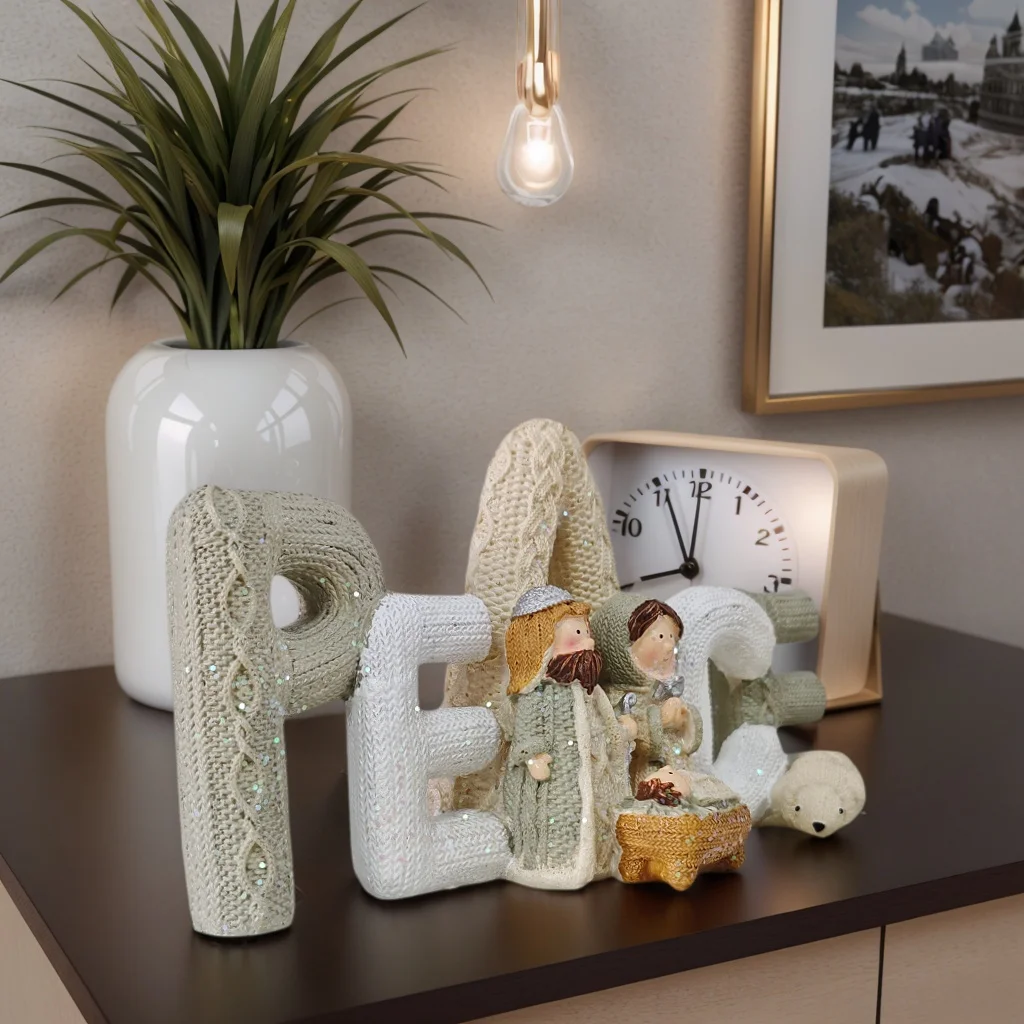 Peace Nativity Scene Figurine Set 4 Peace Nativity Scene Figurine Set - Image 4