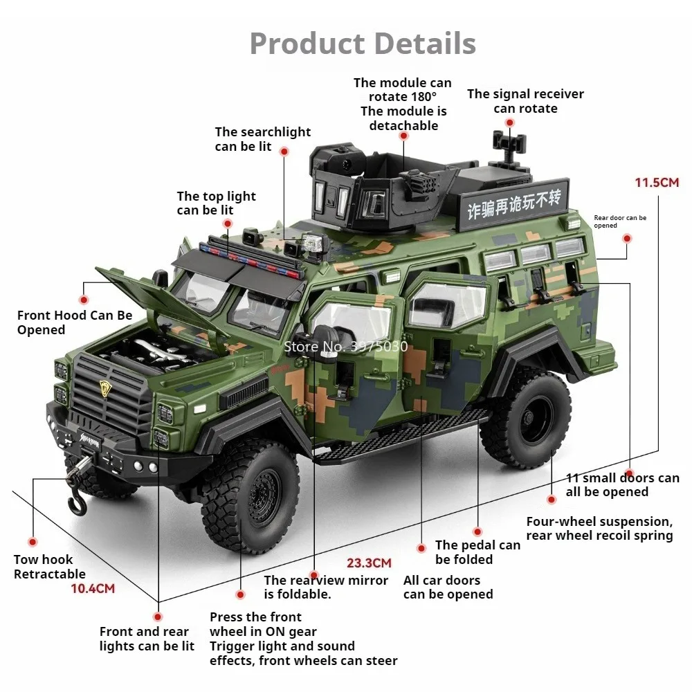 1:24 Sabertooth Military Vehicle Model 2 1:24 Sabertooth Military Vehicle Model - Image 2