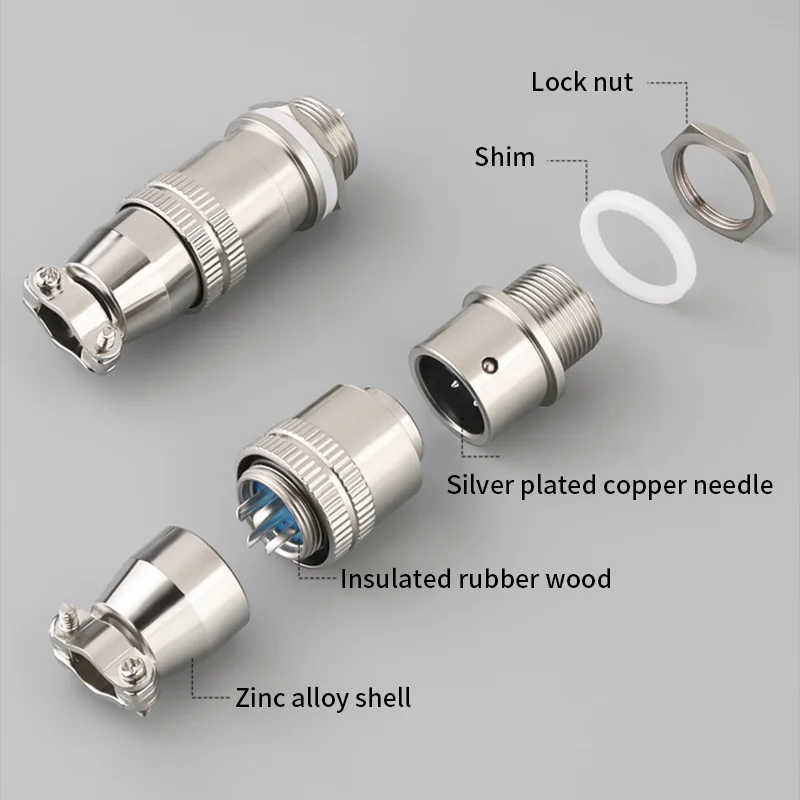 Aviation Connector Set with Silver-Plated Pins 3 Aviation Connector Set with Silver-Plated Pins - Image 3