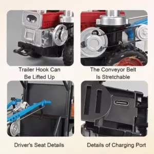 Blue 1:24 Scale Farm Tractor Model 9 Sdcbec8428a29476ca5c46e319de007d9H