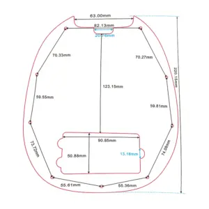 US Music Man 4-String Bass Pickguard in Multiple Colors 15 Sdcd58d7d466840df8f6839a92126ff433