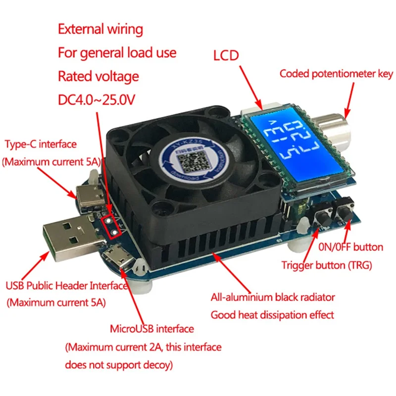 KZ35 USB-C Constant Current Electronic Load 4 KZ35 USB-C Constant Current Electronic Load - Image 4