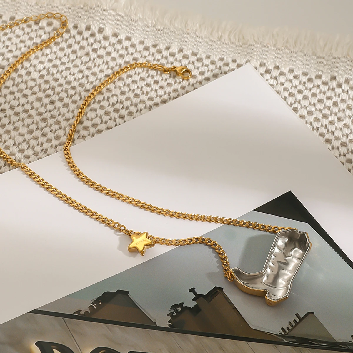 Stainless Steel Pentagram Necklace for Women 2 Stainless Steel Pentagram Necklace for Women - Image 2