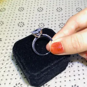 Sterling Silver Lab-Grown Gemstone Ring 10 Sdd05eb35a1594524857a9b8db3d26890P