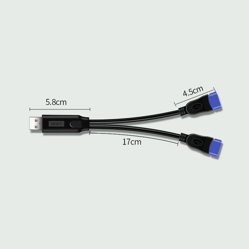 Dual USB 2.0 Splitter Cable with Charging 6 Dual USB 2.0 Splitter Cable with Charging - Image 6