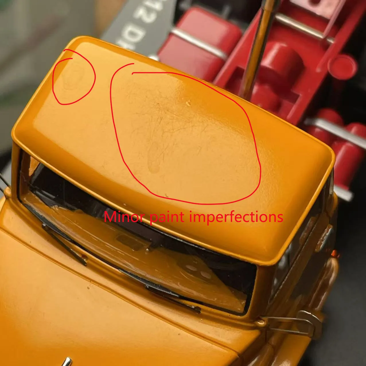 Vibrant Orange 1:50 Scale Transport Truck Model 7 Vibrant Orange 1:50 Scale Transport Truck Model - Image 7