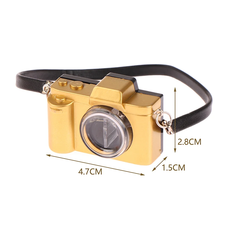 Miniature Retro Camera for Dollhouses in Gold & Silver 6 Miniature Retro Camera for Dollhouses in Gold & Silver - Image 6
