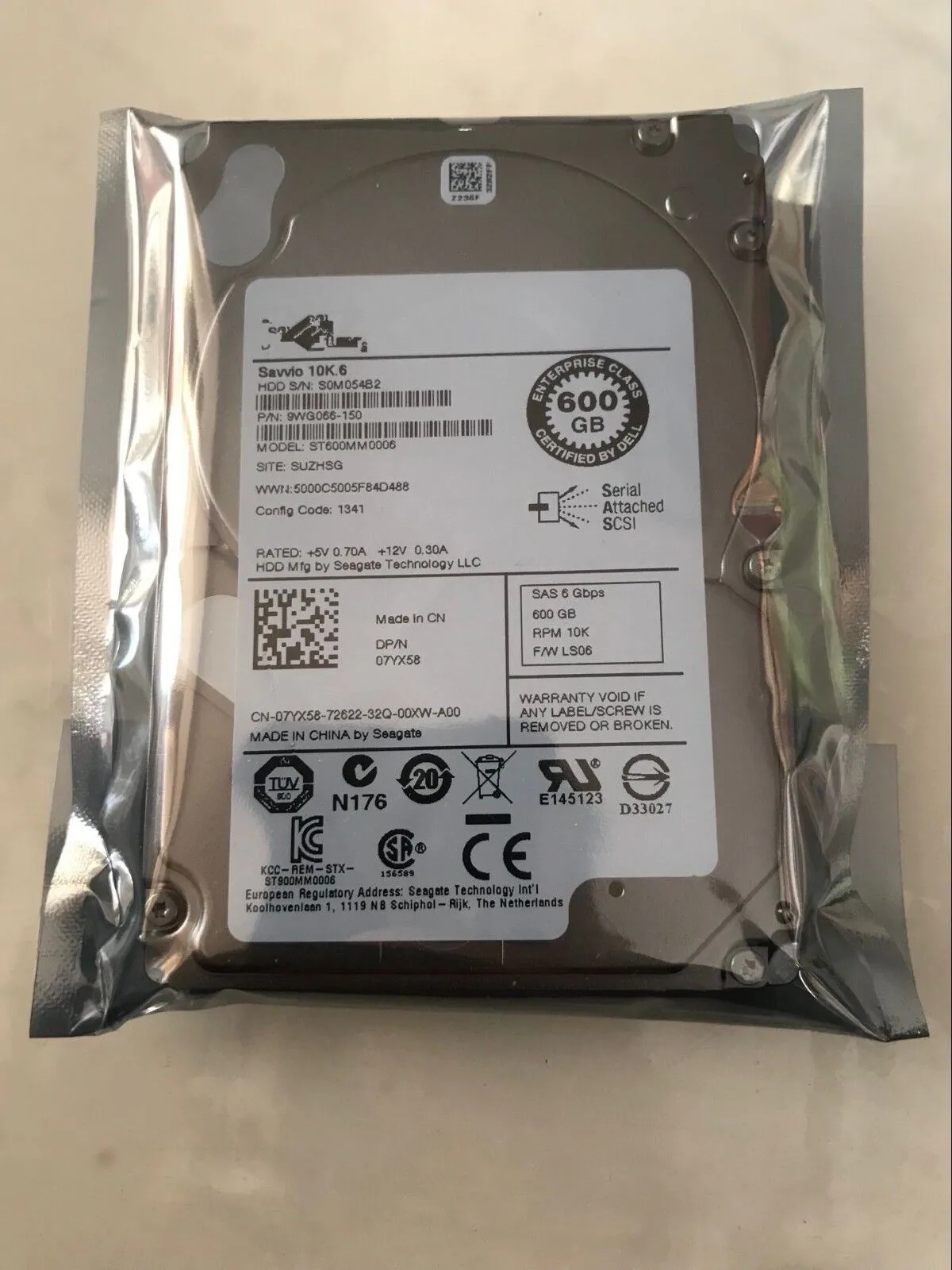 Dell 600GB SAS 10,000 RPM 6G SATA Drive 4 Dell 600GB SAS 10,000 RPM 6G SATA Drive - Image 4