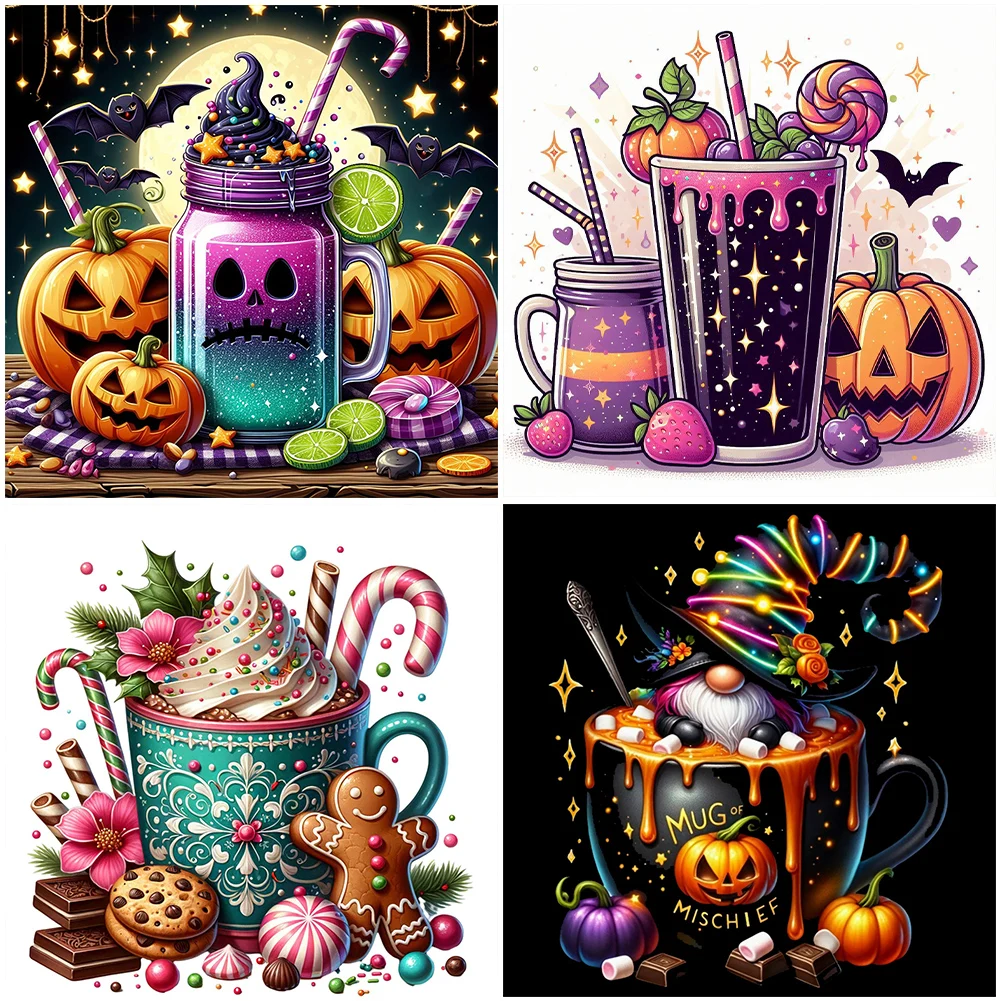 Halloween 5D Diamond Painting Kit 40x40cm 2 Halloween 5D Diamond Painting Kit 40x40cm - Image 2