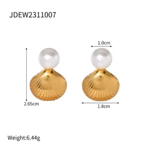 Stainless Steel Pearl Earrings U-Shape Model JDE2311061 19 Sdd8fb794ebbb4e8db4ddeeca7818dccfn