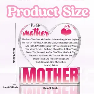 Pink and White Mother Gift Decorative Plaque 7 Sdd99cc66c55d4a369bca8973cb892a38A