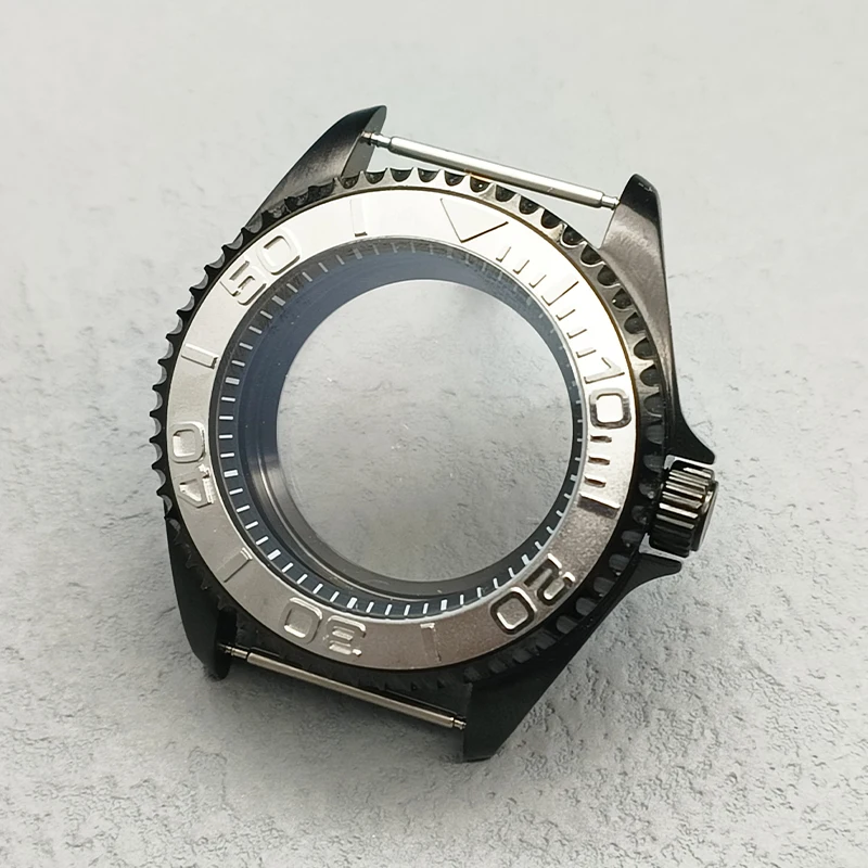 42mm Black Stainless Steel Dive Watch Case 10 42mm Black Stainless Steel Dive Watch Case - Image 10