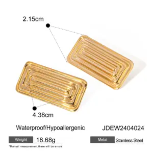 Stainless Steel Geometric Stud Earrings for Women 17 Sddabf48b13794343a6c88f2ec60c8021c
