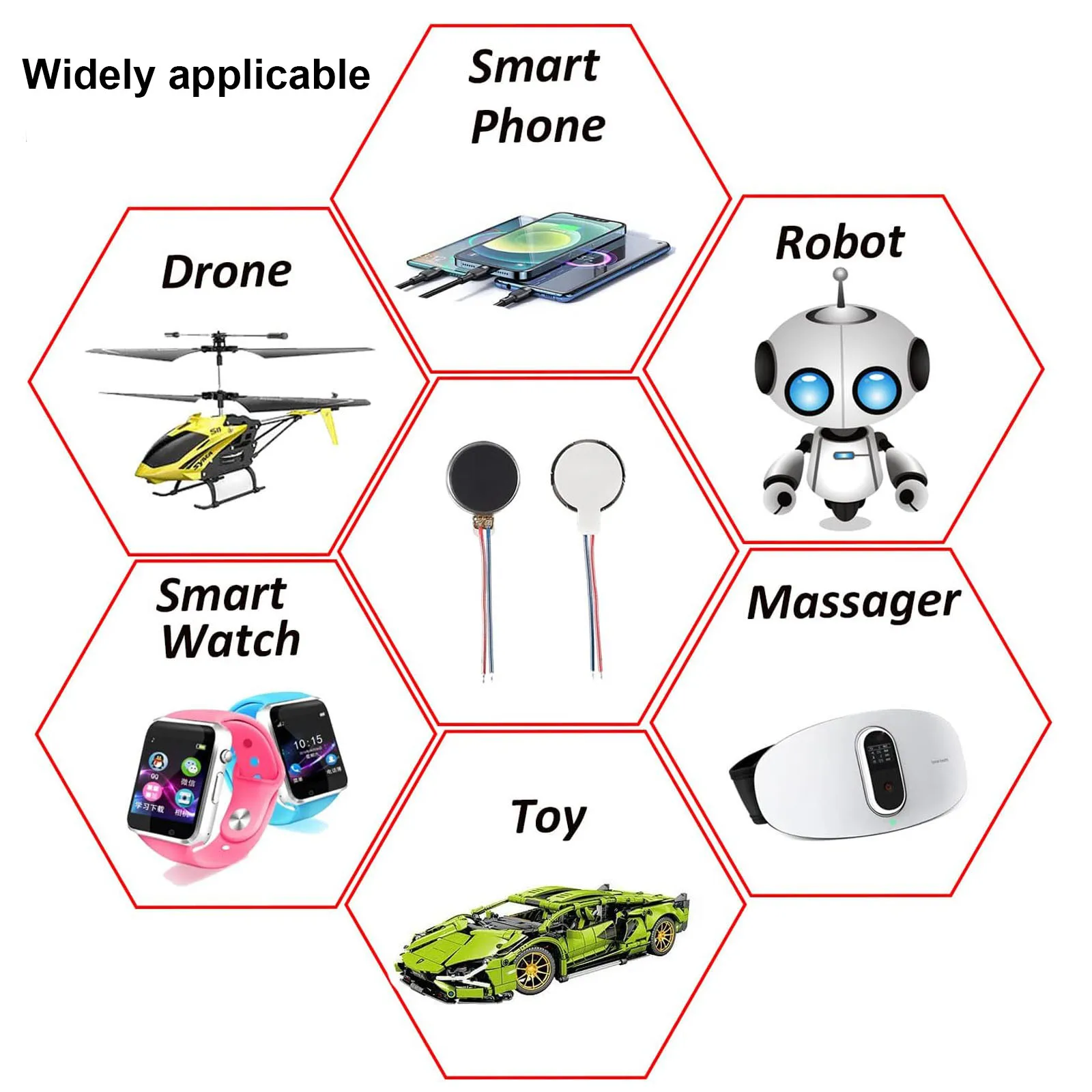 Set of Five Micro DC Vibration Motors 10x2-3.4mm 6 Set of Five Micro DC Vibration Motors 10x2-3.4mm - Image 6