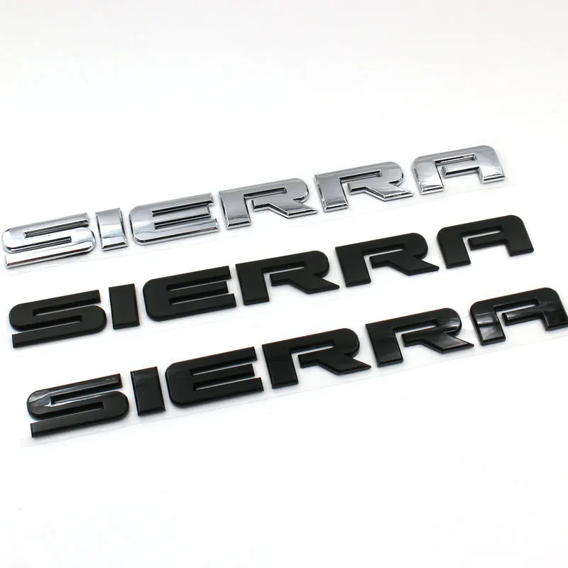 GMC Sierra Logo Car Decal in 6 Finishes 2 GMC Sierra Logo Car Decal in 6 Finishes - Image 2