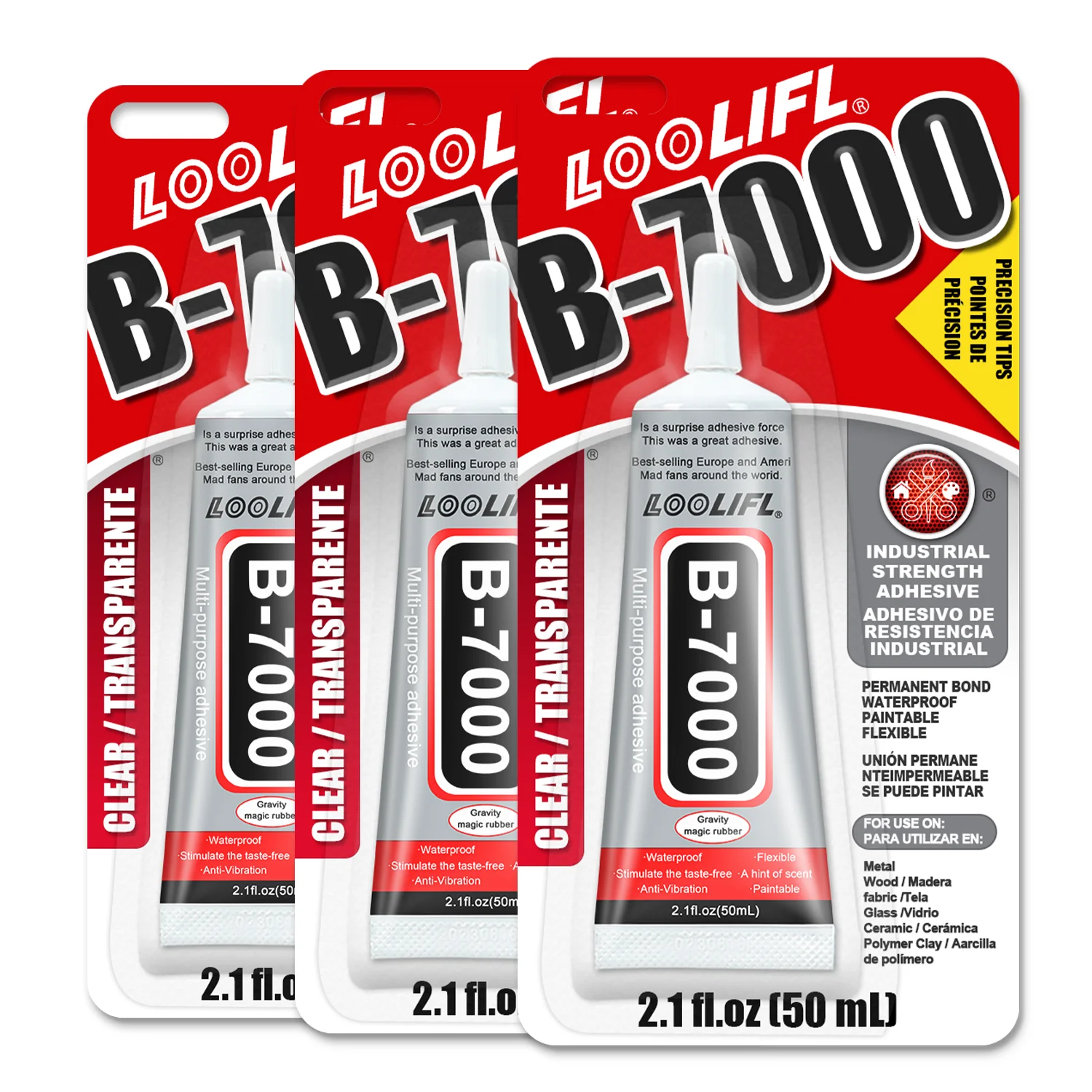 LOOLIFL B7000 Super Glue 50ml for Multi-Material Bonding 7 LOOLIFL B7000 Super Glue 50ml for Multi-Material Bonding - Image 7