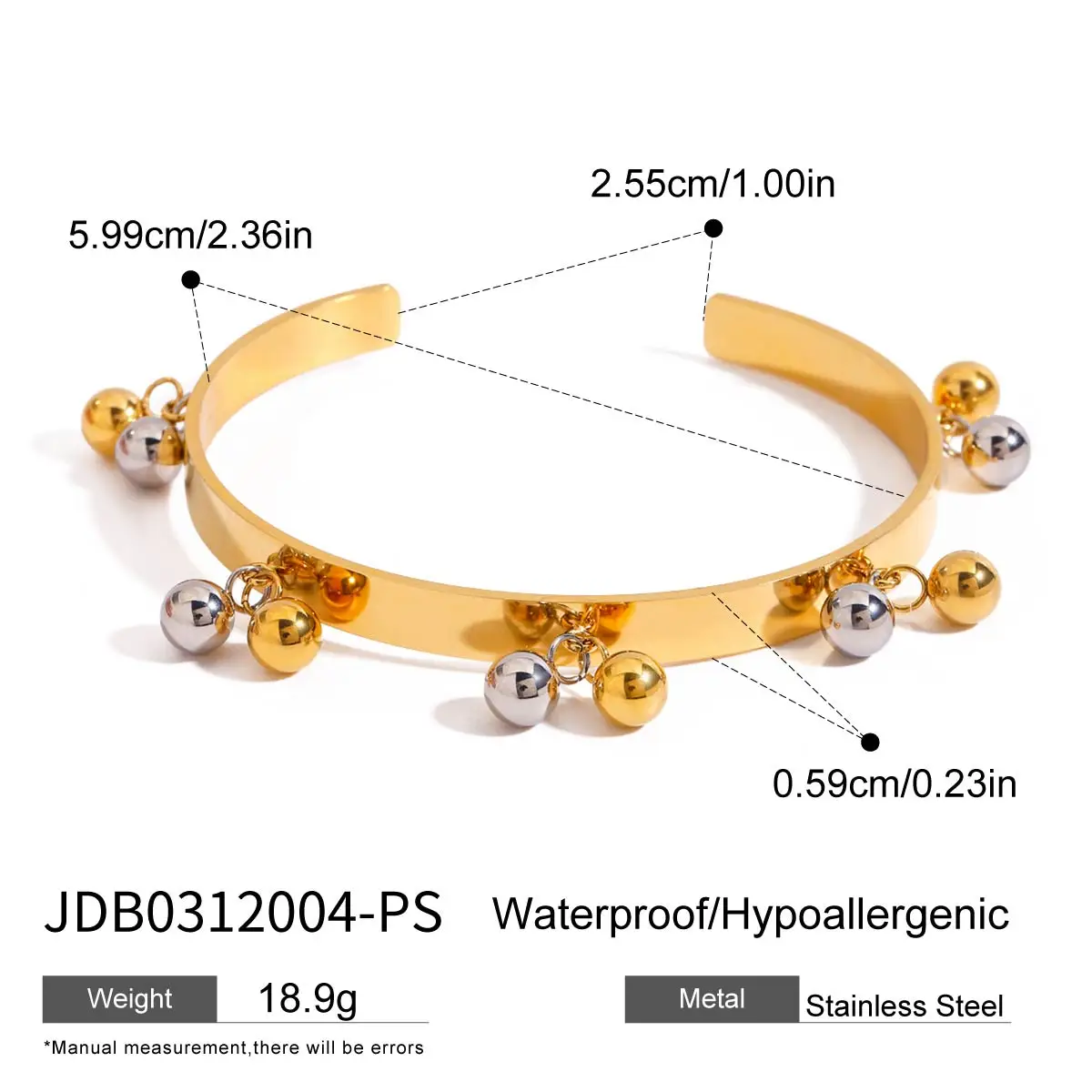 Minimalist PVD Gold Stainless Steel Women's Bracelet 7 Minimalist PVD Gold Stainless Steel Women's Bracelet - Image 7
