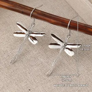 Vintage Silver Dragonfly Earrings for Women 10 Sde392eee96db4a558340d8236b001d4fl