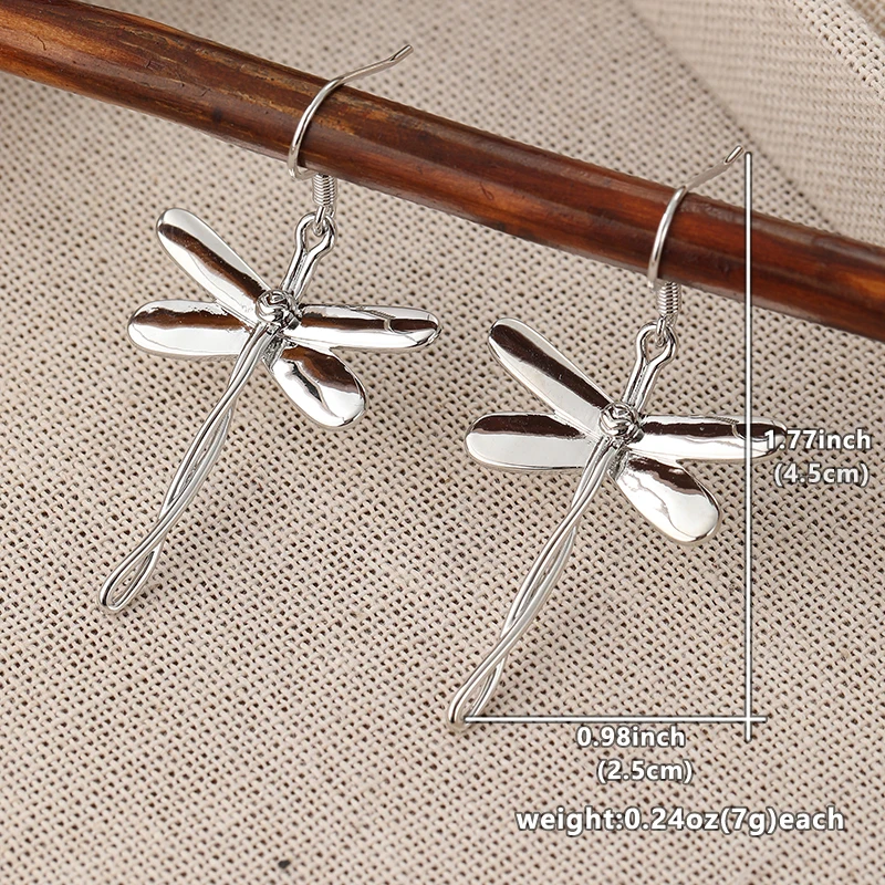 Vintage Silver Dragonfly Earrings for Women 5 Vintage Silver Dragonfly Earrings for Women - Image 5
