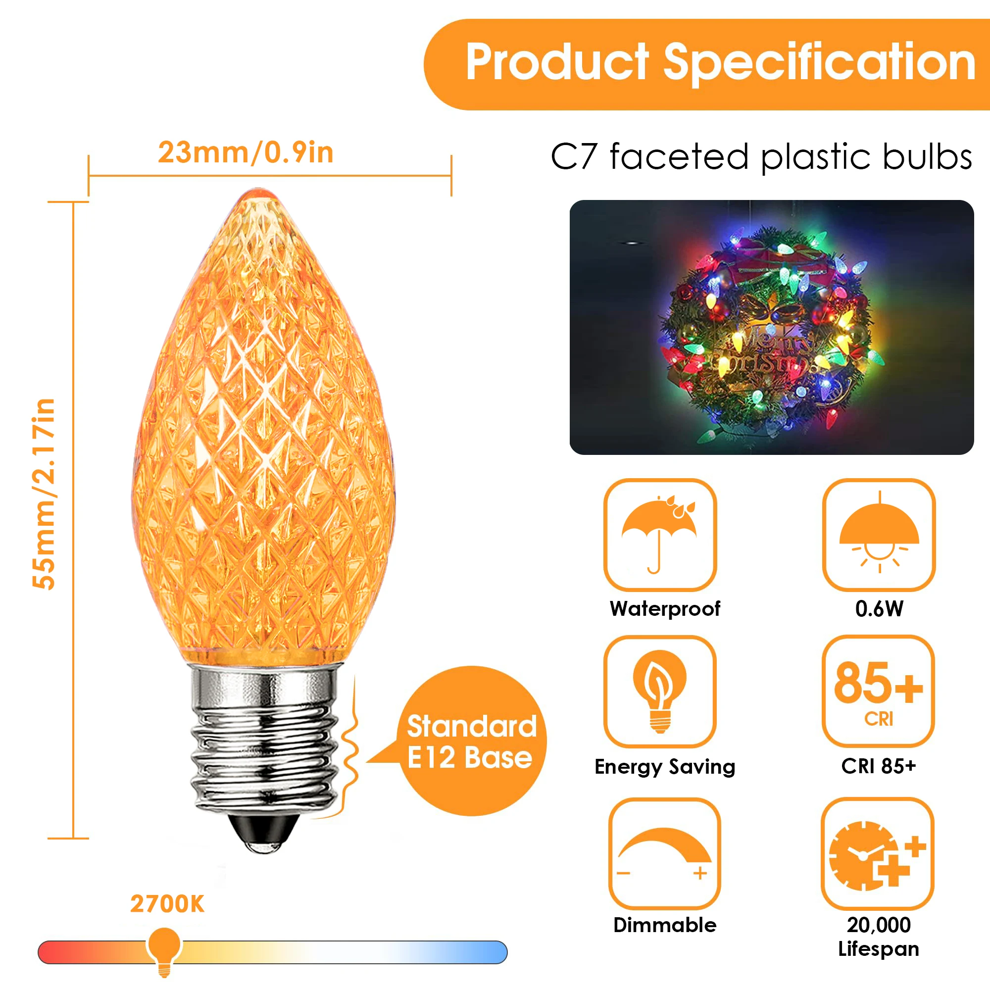 Vibrant Connectable LED Christmas String Lights 4 Vibrant Connectable LED Christmas String Lights - Image 4