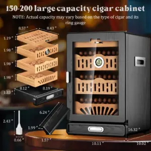 Sleek Black Cigar Humidor Cabinet 9 Sde6387bcc9d945908ea3200bfb6001db3