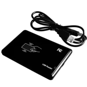 Black USB RFID Card Reader for Access Control