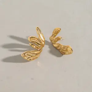 Stainless Steel Gold Leaf Earrings JDE0312006 12 Sde7ac8405bba465480ed307efa020f0dr